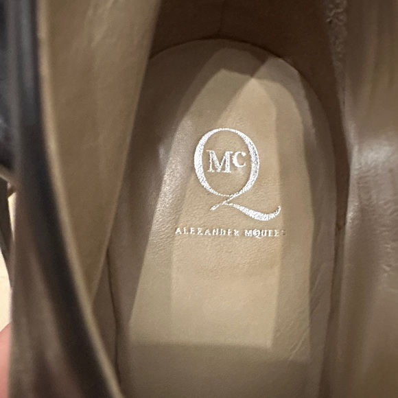 Alexander McQueen Black Heeled Boots with Studs worn once - Picture 3 of 5